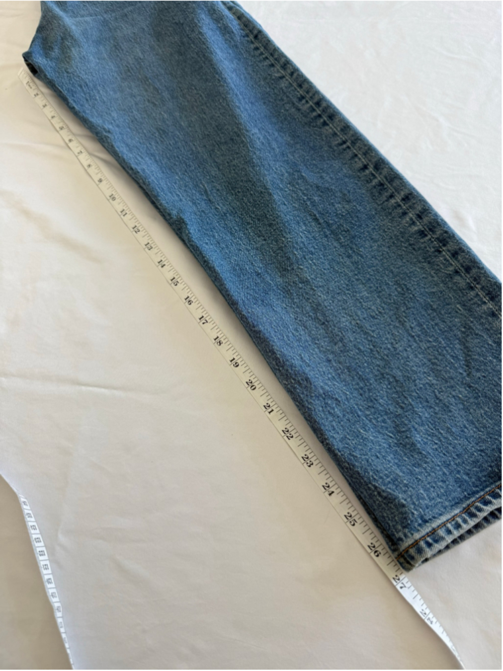 Women's Levi's Ribcage Straight Leg Jeans Blue Size 28 - Picture 8 of 8